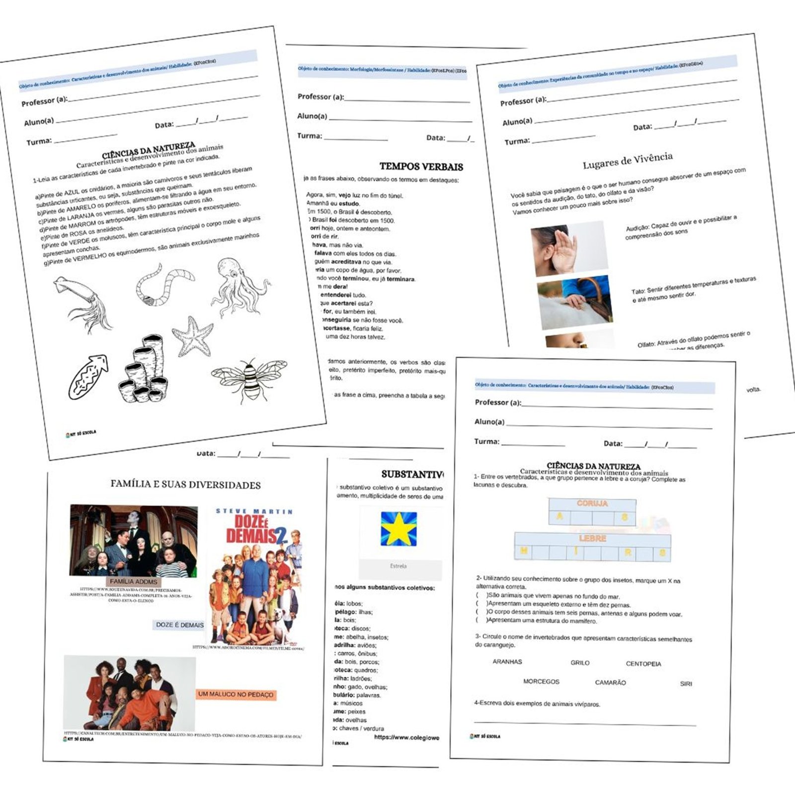 Mais de 7.000 páginas de materiais educacionais