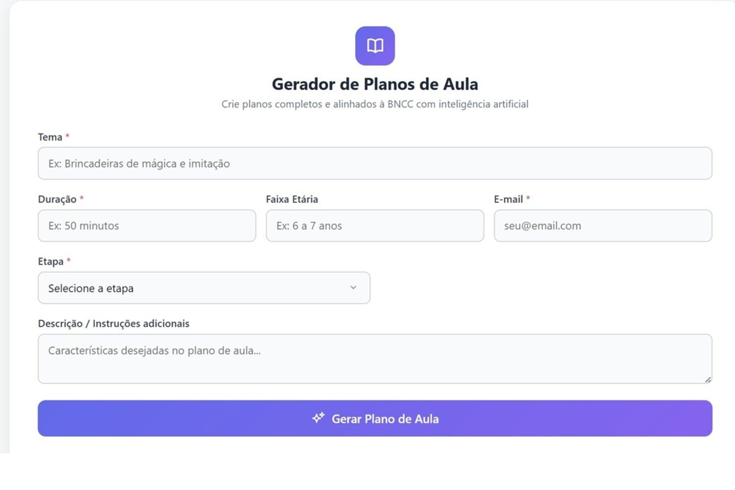 Planos de aula